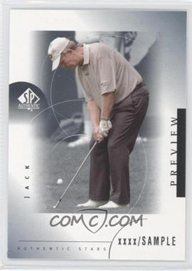 2001 SP Authentic Preview - [Base] #35 - Authentic Stars - Jack Nicklaus