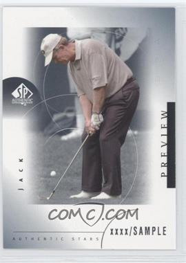 2001 SP Authentic Preview - [Base] #35 - Authentic Stars - Jack Nicklaus