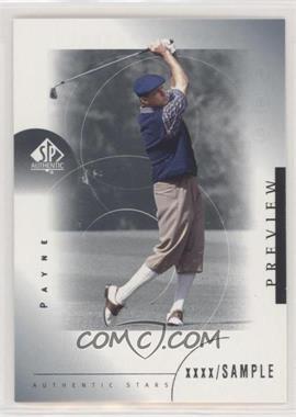 2001 SP Authentic Preview - [Base] #38 - Authentic Stars - Payne Stewart [EX to NM]