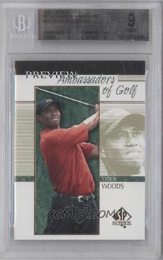 2001 SP Authentic Preview - [Base] #51 - Ambassadors of Golf - Tiger Woods [BGS 9 MINT]