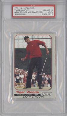 2001 Sports Illustrated for Kids Tiger Woods Athlete of the Year - [Base] #_TIWO.2 - Tiger Woods (Masters Tournament) [PSA 8 NM‑MT (OC)]