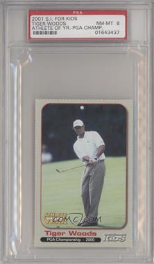 2001 Sports Illustrated for Kids Tiger Woods Athlete of the Year - [Base] #_TIWO.4 - Tiger Woods (PGA Championship) [PSA 8 NM‑MT]