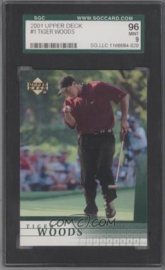 2001 Upper Deck - [Base] #1 - Tiger Woods [SGC 9 MINT]