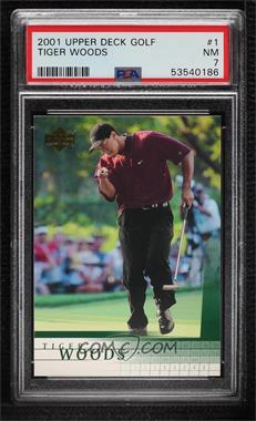 2001 Upper Deck - [Base] #1 - Tiger Woods [PSA 7 NM]
