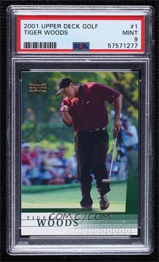 2001 Upper Deck - [Base] #1 - Tiger Woods [PSA 9 MINT]