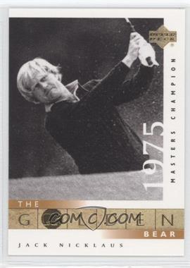 2001 Upper Deck - [Base] #118 - The Golden Bear - Jack Nicklaus