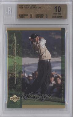 2001 Upper Deck - [Base] #124 - Defining Moments - Tiger Woods [BGS 10 PRISTINE]
