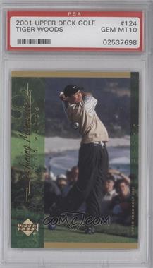 2001 Upper Deck - [Base] #124 - Defining Moments - Tiger Woods [PSA 10 GEM MT]
