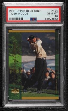 2001 Upper Deck - [Base] #124 - Defining Moments - Tiger Woods [PSA 10 GEM MT]