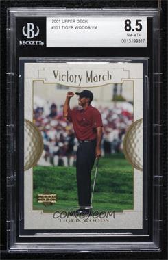 2001 Upper Deck - [Base] #151 - Victory March - Tiger Woods [BGS 8.5 NM‑MT+]