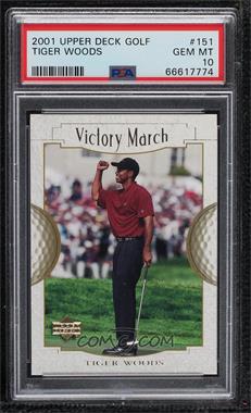 2001 Upper Deck - [Base] #151 - Victory March - Tiger Woods [PSA 10 GEM MT]