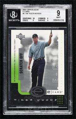 2001 Upper Deck - E-card #E-TW - Tiger Woods [BGS 9 MINT]