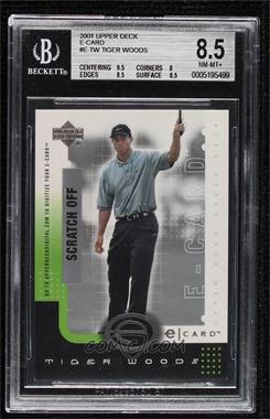 2001 Upper Deck - E-card #E-TW - Tiger Woods [BGS 8.5 NM‑MT+]
