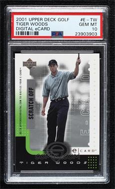 2001 Upper Deck - E-card #E-TW - Tiger Woods [PSA 10 GEM MT]