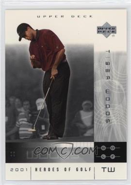 2001 Upper Deck - National Convention Heroes of Golf #1 - Tiger Woods