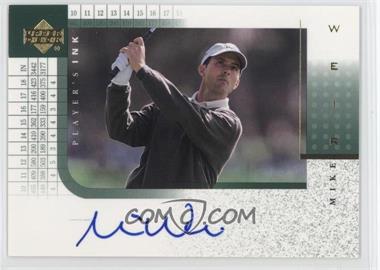 2001 Upper Deck - Player's Ink #MW - Mike Weir