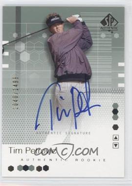 2002 SP Authentic - [Base] #108 - Authentic Rookie Signature - Tim Petrovic /1499