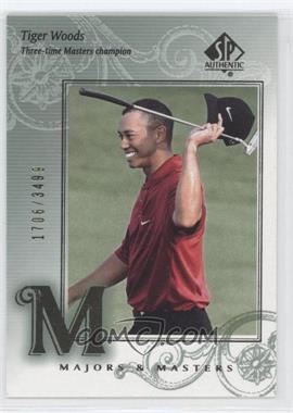 2002 SP Authentic - [Base] #136 - Majors & Masters - Tiger Woods /3499