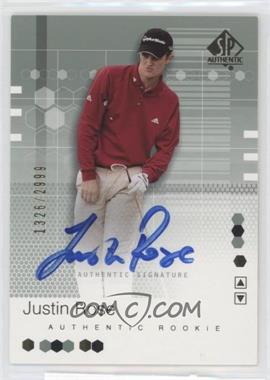2002 SP Authentic - [Base] #95 - Authentic Rookie Signature - Justin Rose /2999 [EX to NM]