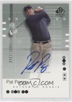 Authentic Rookie Signature - Pat Perez #/2,999