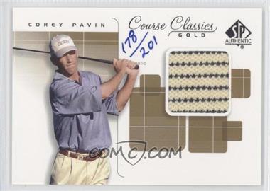 2002 SP Authentic - Course Classics Golf Shirts - Gold #CC-CP - Corey Pavin /201