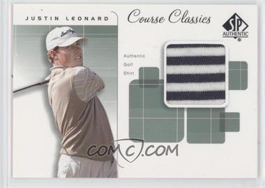 2002 SP Authentic - Course Classics Golf Shirts #CC-JL - Justin Leonard