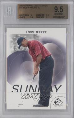 2002 SP Game Used Edition - [Base] #46 - Tiger Woods [BGS 9.5 GEM MINT]
