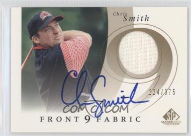 2002 SP Game Used Edition - Front 9 Fabric - Signatures #F9S-CS - Chris Smith /375