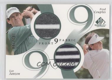 2002 SP Game Used Edition - Front 9 Fabric Double #F9D-JC - Fred Couples, Lee Janzen /200