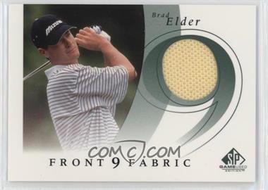 2002 SP Game Used Edition - Front 9 Fabric #F9S-BE - Brad Elder