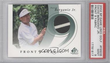 2002 SP Game Used Edition - Front 9 Fabric #F9S-DB - David Berganio Jr. [PSA 9 MINT]