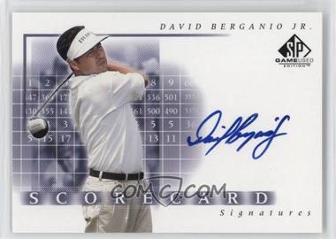 2002 SP Game Used Edition - Scorecard Signatures #SS-DB - David Berganio Jr.