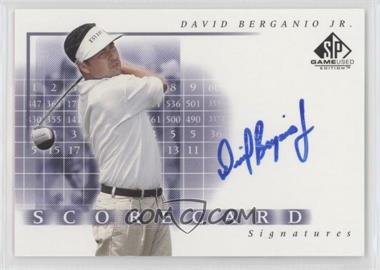 2002 SP Game Used Edition - Scorecard Signatures #SS-DB - David Berganio Jr.