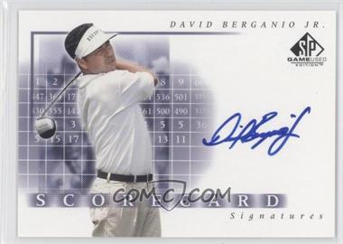 2002 SP Game Used Edition - Scorecard Signatures #SS-DB - David Berganio Jr.