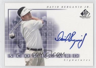 2002 SP Game Used Edition - Scorecard Signatures #SS-DB - David Berganio Jr.