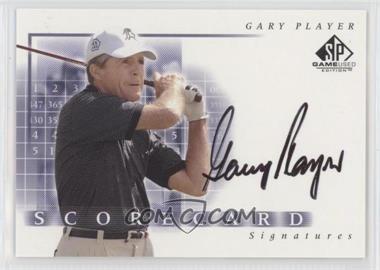 2002 SP Game Used Edition - Scorecard Signatures #SS-GP - Gary Player