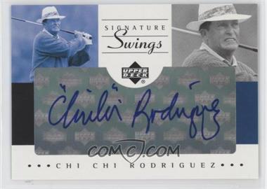 2002 SP Game Used Edition - Signature Swings #SS-CR - Chi Chi Rodriguez