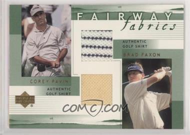 2002 Upper Deck - Fairway Fabrics Combo #PF-FFC - Corey Pavin, Brad Faxon