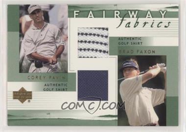 2002 Upper Deck - Fairway Fabrics Combo #PF-FFC - Corey Pavin, Brad Faxon