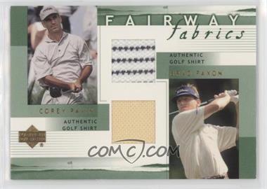 2002 Upper Deck - Fairway Fabrics Combo #PF-FFC - Corey Pavin, Brad Faxon