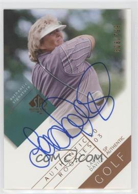 2003 SP Authentic - [Base] #112 - Authentic Rookies Signatures - Laura Davies /799