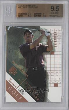 2003 SP Authentic - [Base] #68 - Winner's Scorecard - Tiger Woods /3499 [BGS 9.5 GEM MINT]