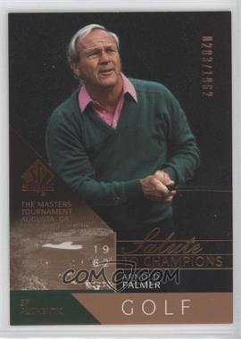 2003 SP Authentic - [Base] #77 - Salute to Champions - Arnold Palmer /1962
