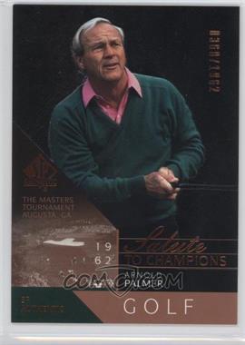 2003 SP Authentic - [Base] #77 - Salute to Champions - Arnold Palmer /1962