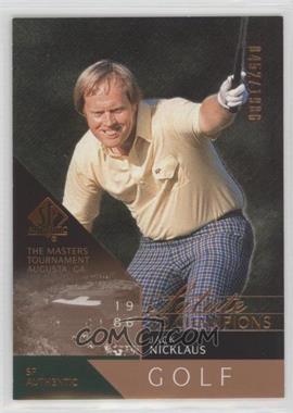 2003 SP Authentic - [Base] #82 - Salute to Champions - Jack Nicklaus /1986