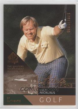 2003 SP Authentic - [Base] #82 - Salute to Champions - Jack Nicklaus /1986