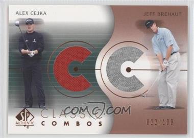 2003 SP Authentic - Classic Combos Golf Shirts #CC-AC/JB - Alex Cejka, Jeff Brehaut /100