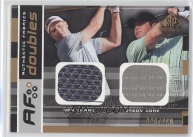 2003 SP Game Used Edition - Authentic Fabrics Doubles #AFD-BC/JG - Ben Crane, Jason Gore /200