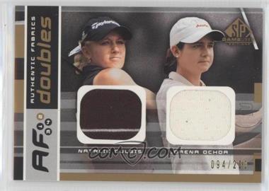 2003 SP Game Used Edition - Authentic Fabrics Doubles #AFD-NG/LO - Natalie Gulbis, Lorena Ochoa /200