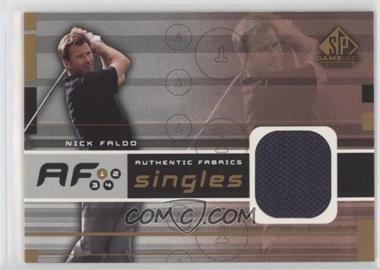 2003 SP Game Used Edition - Authentic Fabrics Singles #AF-NF - Nick Faldo